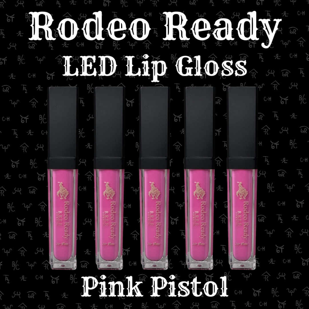 Rodeo Ready lip gloss with built in mirror and LED light