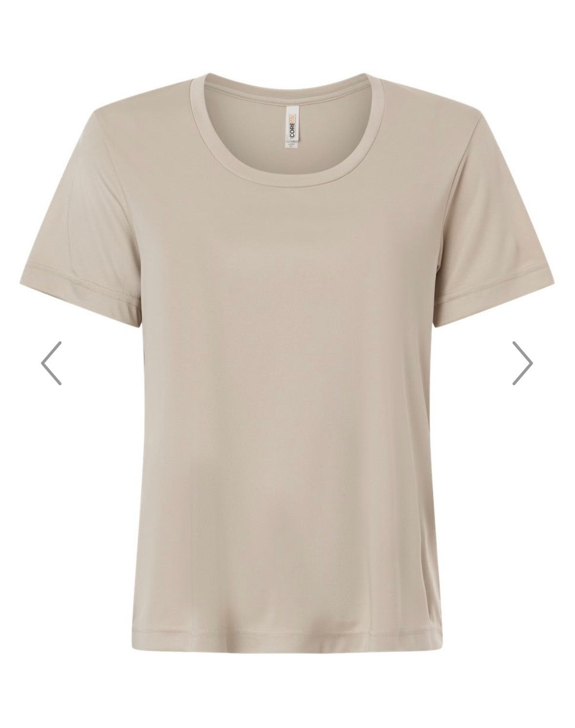 Performance Scoop Neck Sand