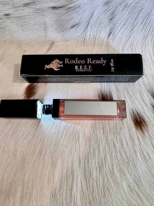 Rodeo Ready lip gloss with built in mirror and LED light