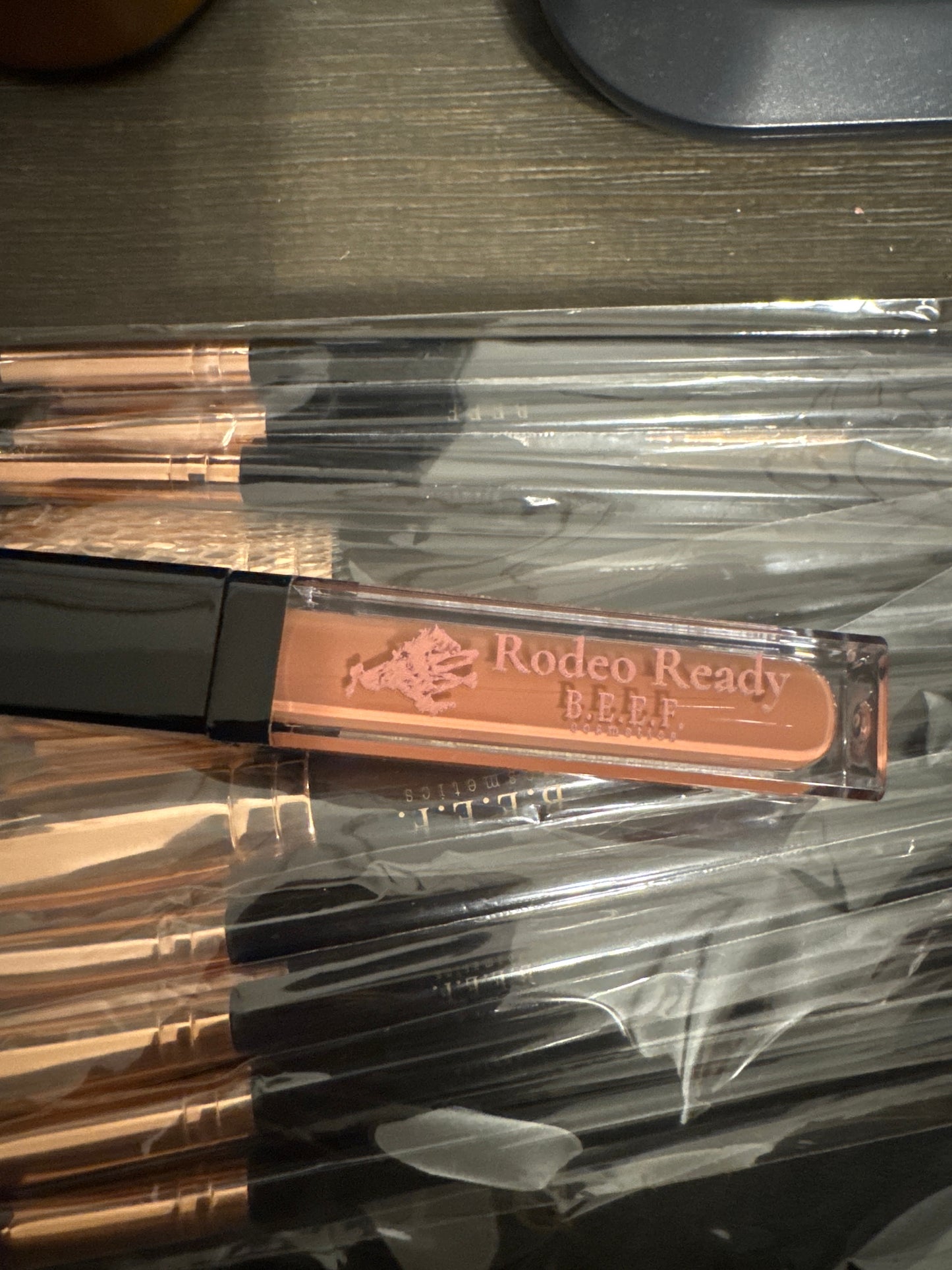 Rodeo Ready lip gloss with built in mirror and LED light