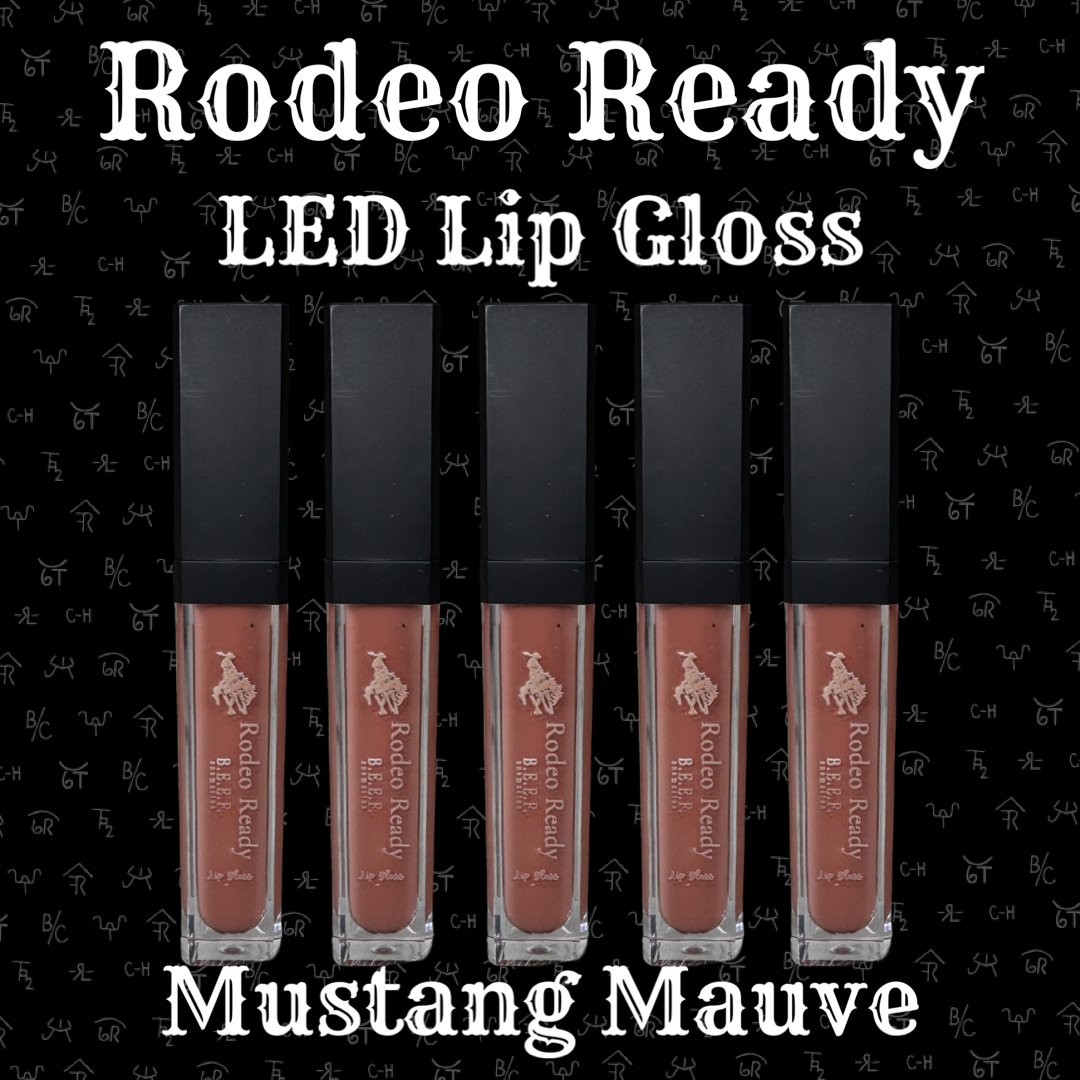 Rodeo Ready lip gloss with built in mirror and LED light