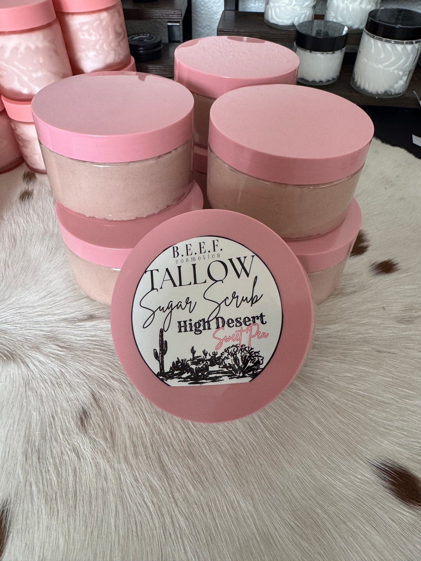 High Desert Sweet Pea luminous Sugar Scrub