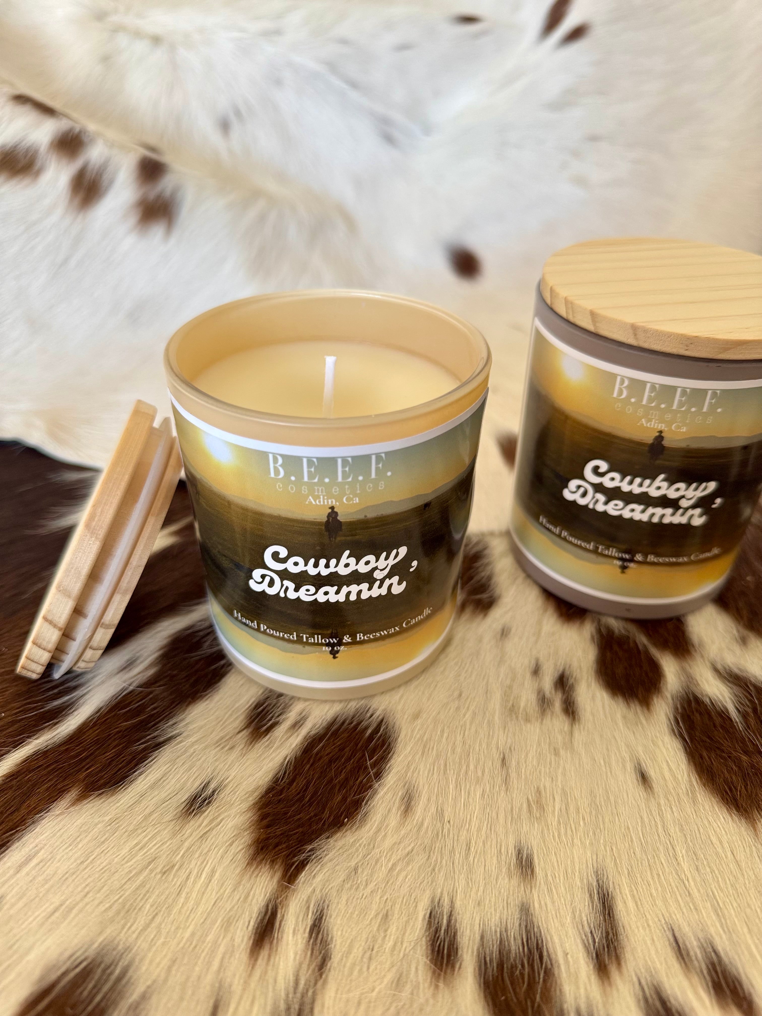 Cowboy Dreamin' Tallow Candles – B.E.E.F. Cosmetics