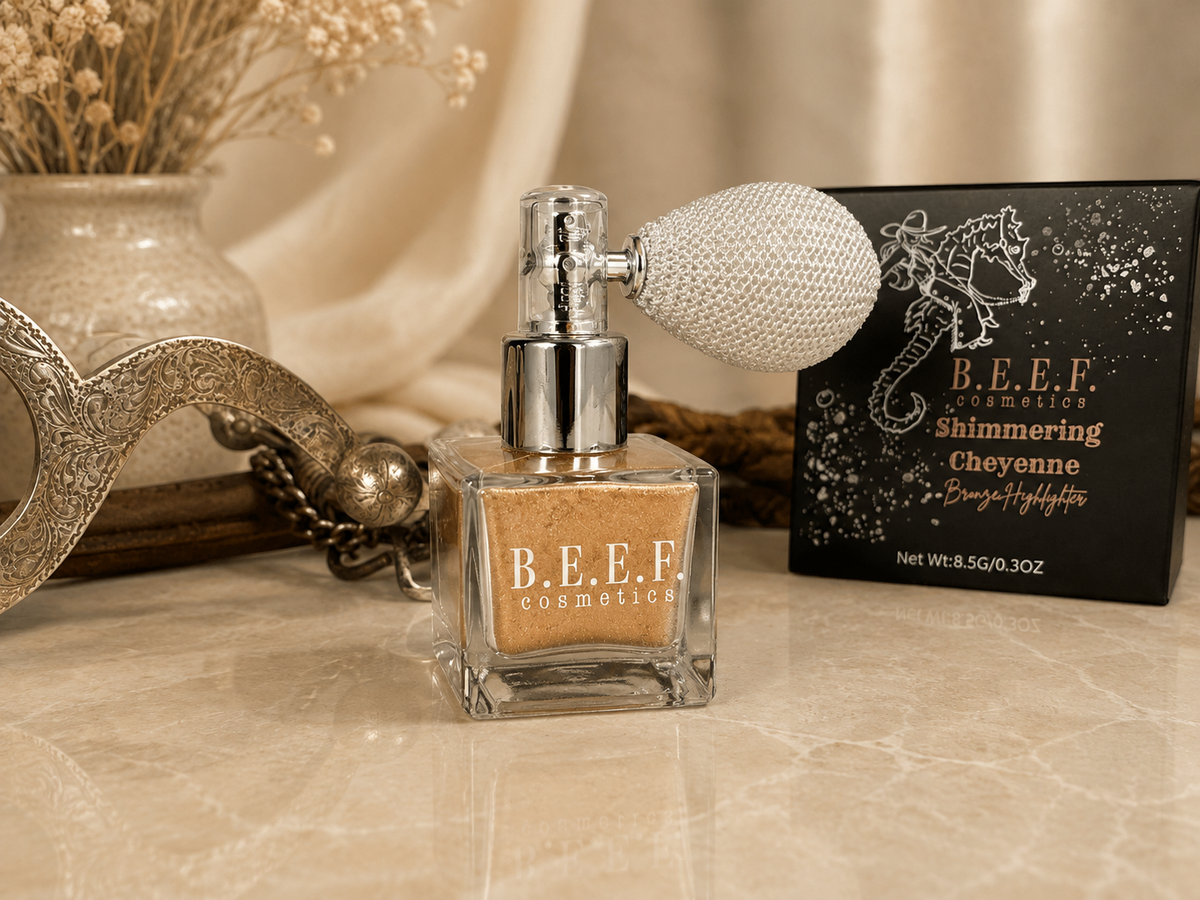Shimmering Cheyenne Bronze highlighter spray